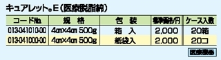 キュアレットE 詳細情報