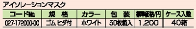 アイソレーションマスク 詳細情報1